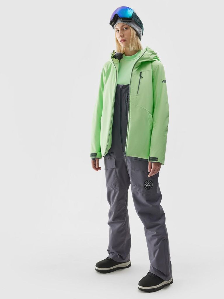4F Damen Snowboardjacke mit NeoDry 10000 Membran, grün, Größe M