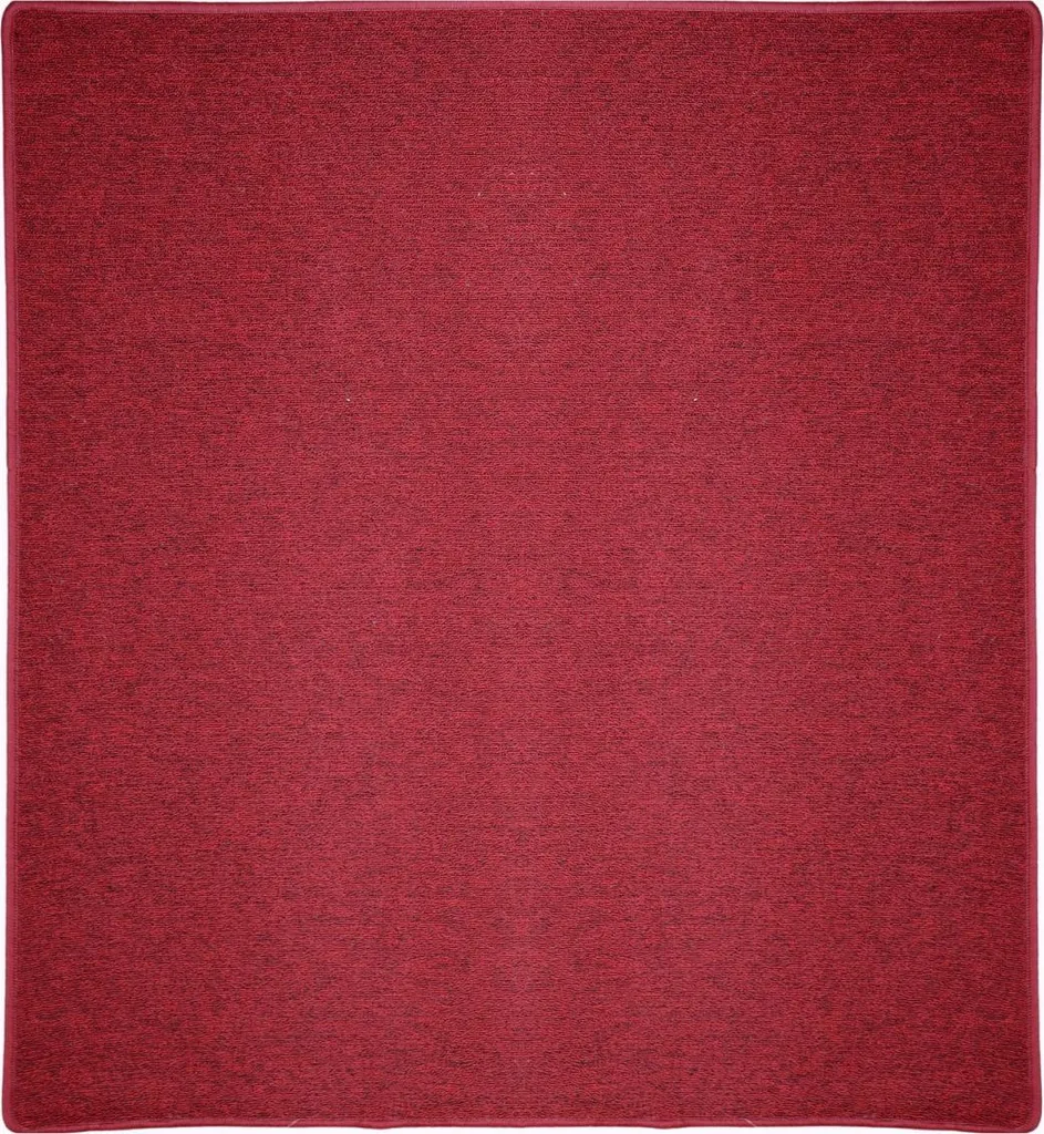 Tapis de Salon Carré Astra Rouge 180x180 cm - Tapis Moderne en Polypropylène