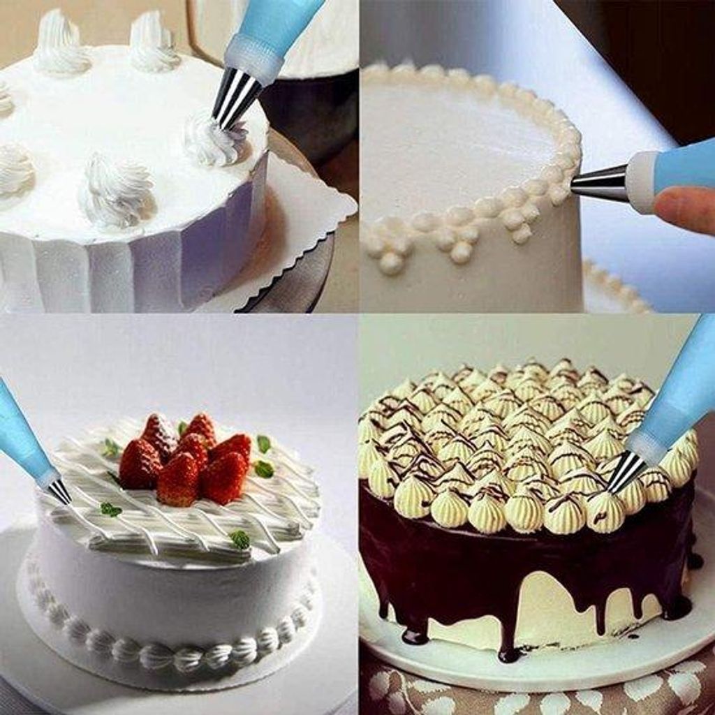 Bakset für Cake Decorating und Piping mit 33 Teilen, Küchenutensilien mit Spritzbeutel