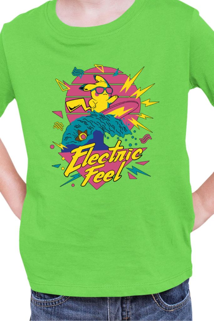 Kinder T-Shirt Japan Manga Anime Comics Pokemon 036, / Lime