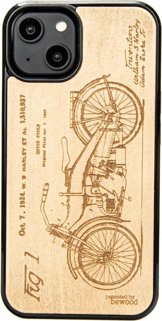 Bewood Holzhülle für iPhone 15 HARLEY PATENT ANIEGRE