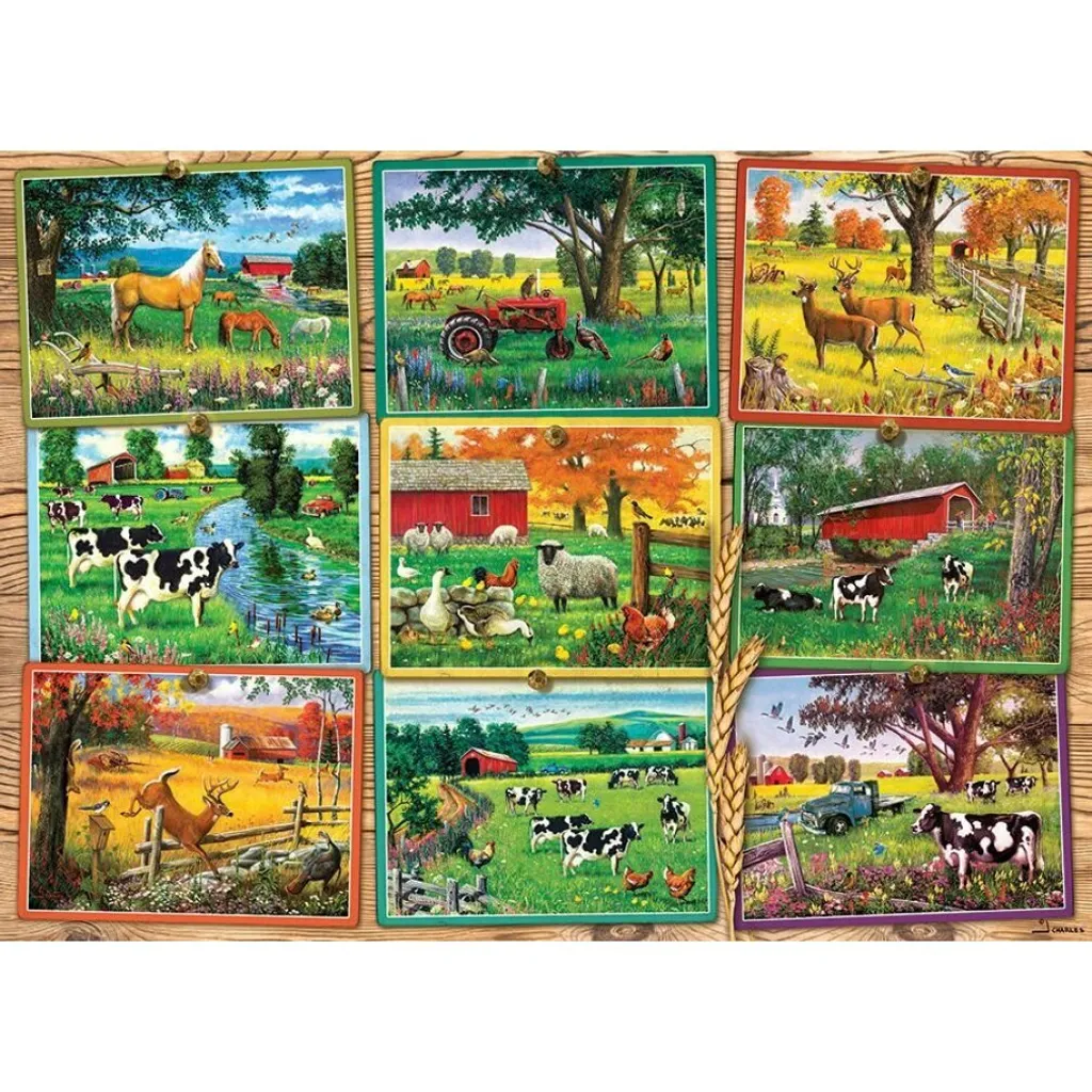 Puzzle adulte 1000 pièces Cobble Hill avec découpe unique