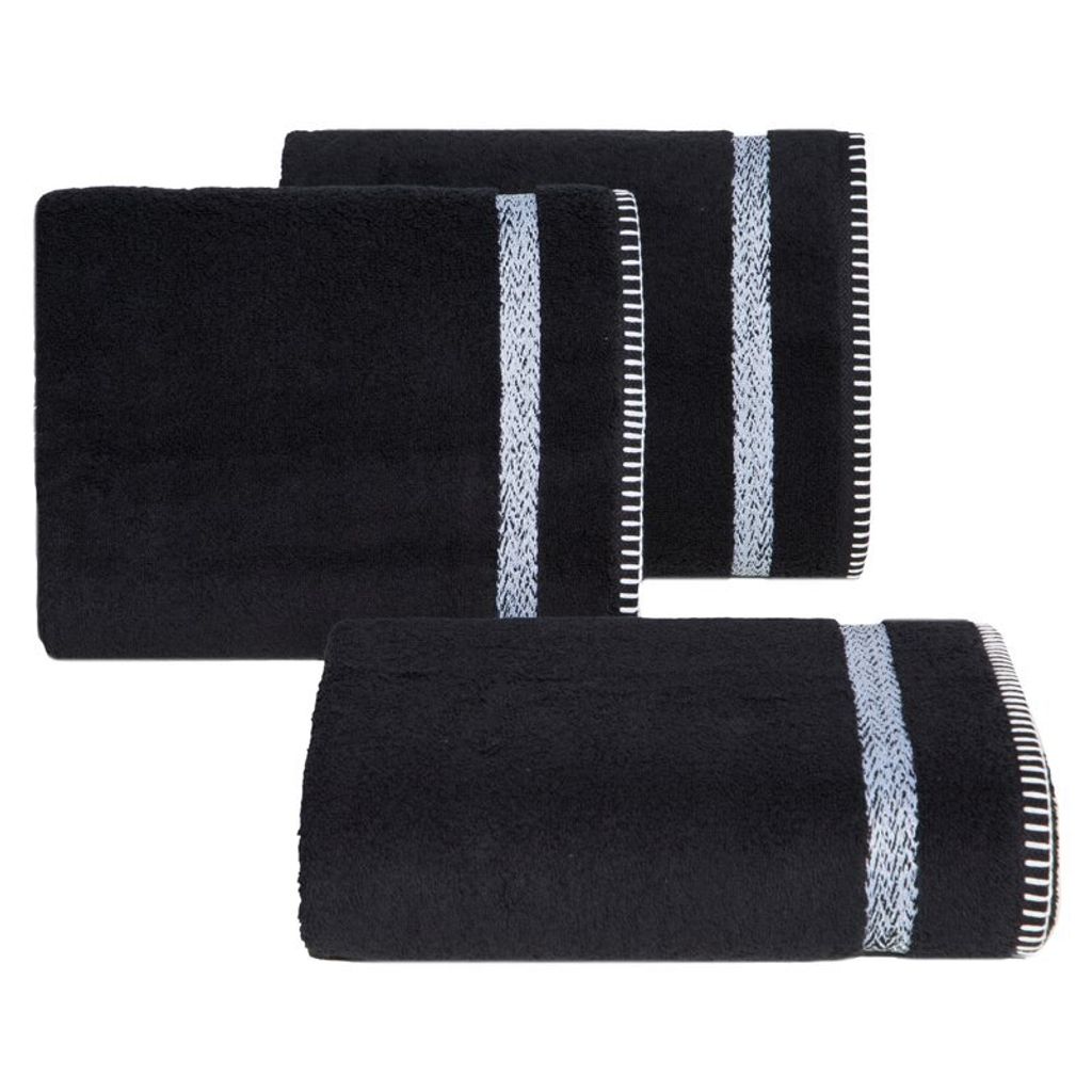 Eurofirany 425447, 70 x 140 cm, Baumwolle, Polyester, Schwarz, 1 Stück(e)