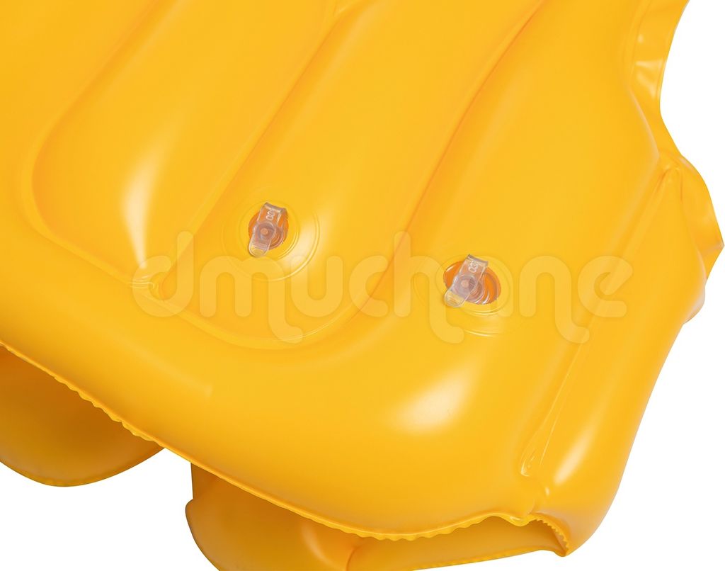 Gilet De Natation Gonflable Adulte – Jaune, Taille L-XL, Sangle Ajustable, Pour Kayak Et Pêche