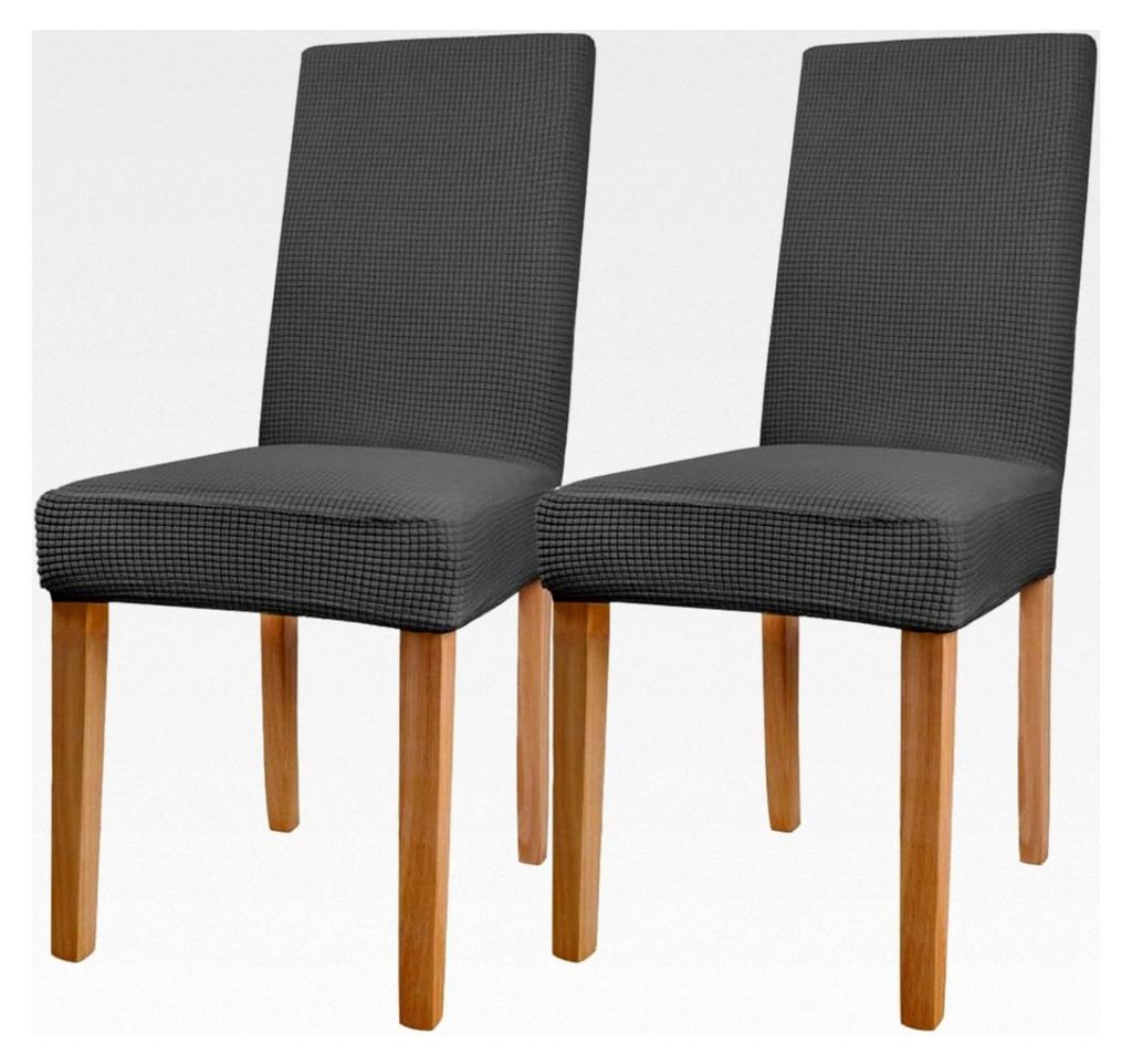 Stuhlhussen, 2 Stück Hohe Rücken Stuhlhussen, Stretch Stuhlbezug, Abnehmbarer Waschbarer Stuhlschutz für Zuhause, Küche, Hotel, Bankett, Hochze...