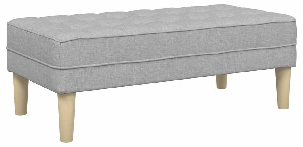 vidaXL Bank mit Kissen Wolkengrau 113 x 57 x 39 cm Stoff
