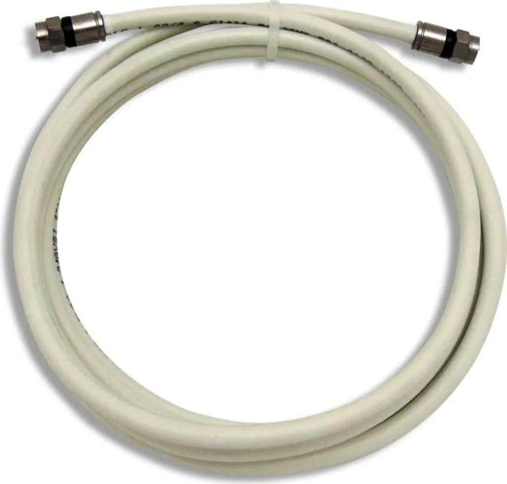 Televes FS-FS2030 Câble de raccordement F 3m Fiche Mâle 120 dB Blanc