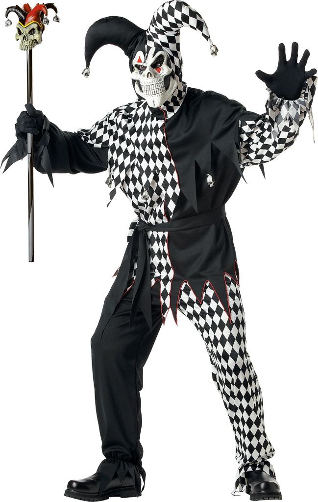 Hofnarr - Clown Horror Halloween Kostüm Herren Größe: XL