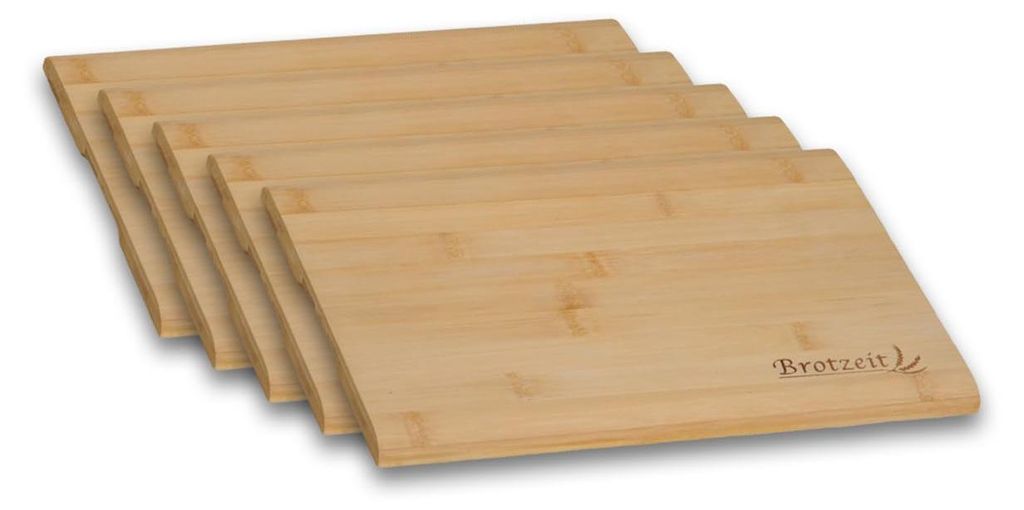 Kesper 58410 | 5er Set Brotzeitbrett 32 x 21 cm Bambus Produktbild 