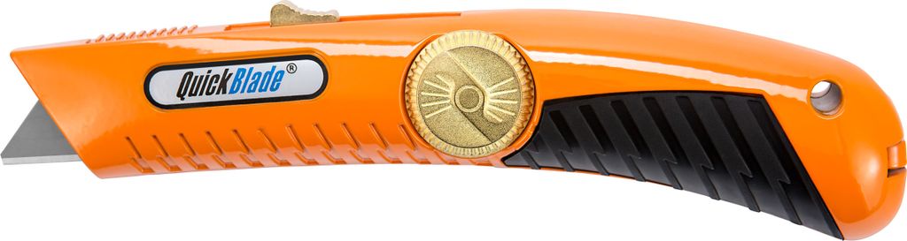 Pacific Handy Cutter Sicherheits-Cuttermesser mit automatischem Klingenrückzug, hi-vis oranges Cuttermesser mit integriertem Klingenwechsel