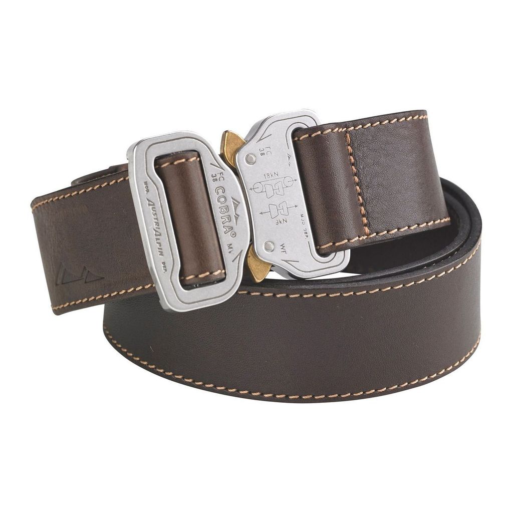 AustriAlpin Leather Belt COBRA (38mm),braun/poliert XS (80cm)