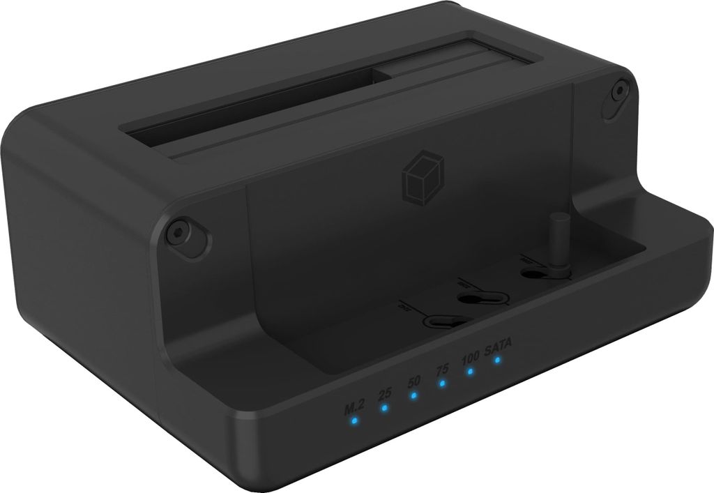 ICY BOX IB-2924MSCL-C31 - HDD / SSD Dockingstation - Klonfunktion Schächte: 3 - 2,5" / 3,5" gemeinsam genutzt, M.2 (6,4 cm/8,9 cm gemeinsam genutzt)