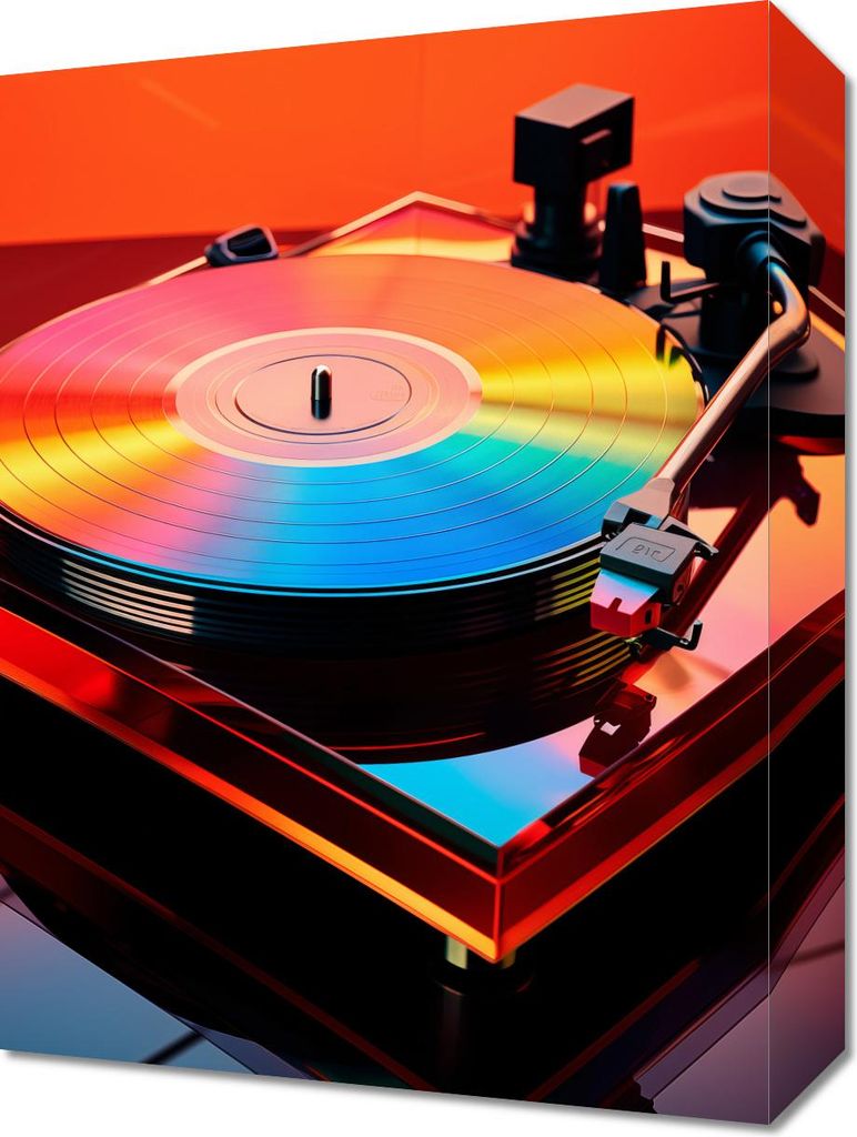 Bild 30x40cm Retro-Vinyl-Vibrationen