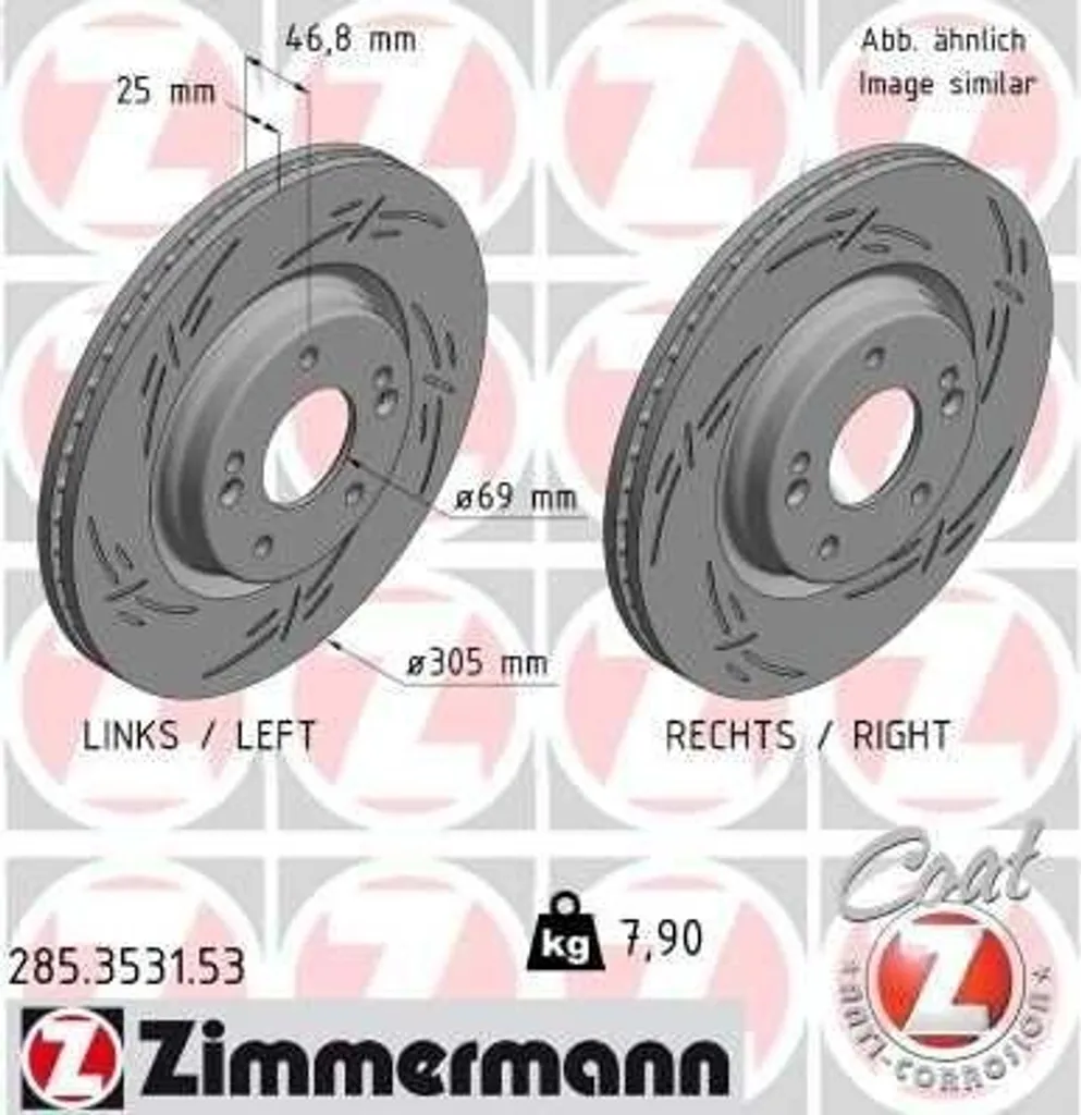 Disque de frein de remplacement pour Hyundai Tucson et Kia Sportage