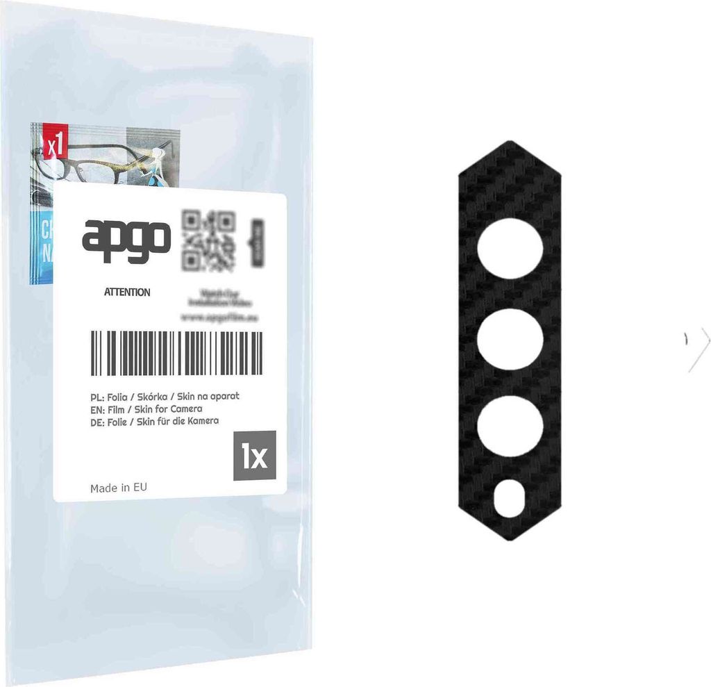 apgo Objektivschutz-Folie, Kameraschutz kompatibel mit Black Shark 5 RS, Carbon-Imitation, Rückseite Schutzfolie für Kamera-Insel, Hinten Folie, ...