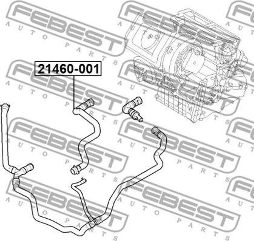 Stop fuite radiateur : conduite de liquide refroidissement Focus OE 1223299