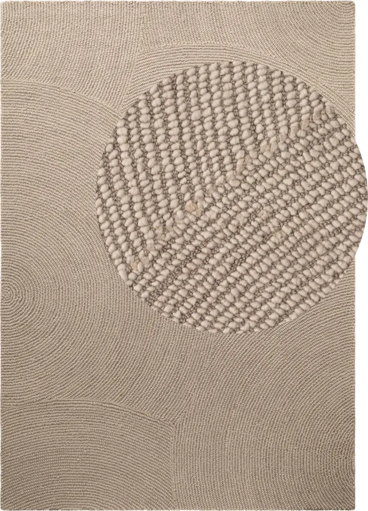 Hanse Home Eleni Tapis en Laine Vierge Eleni Coloris Beige Clair 120x170