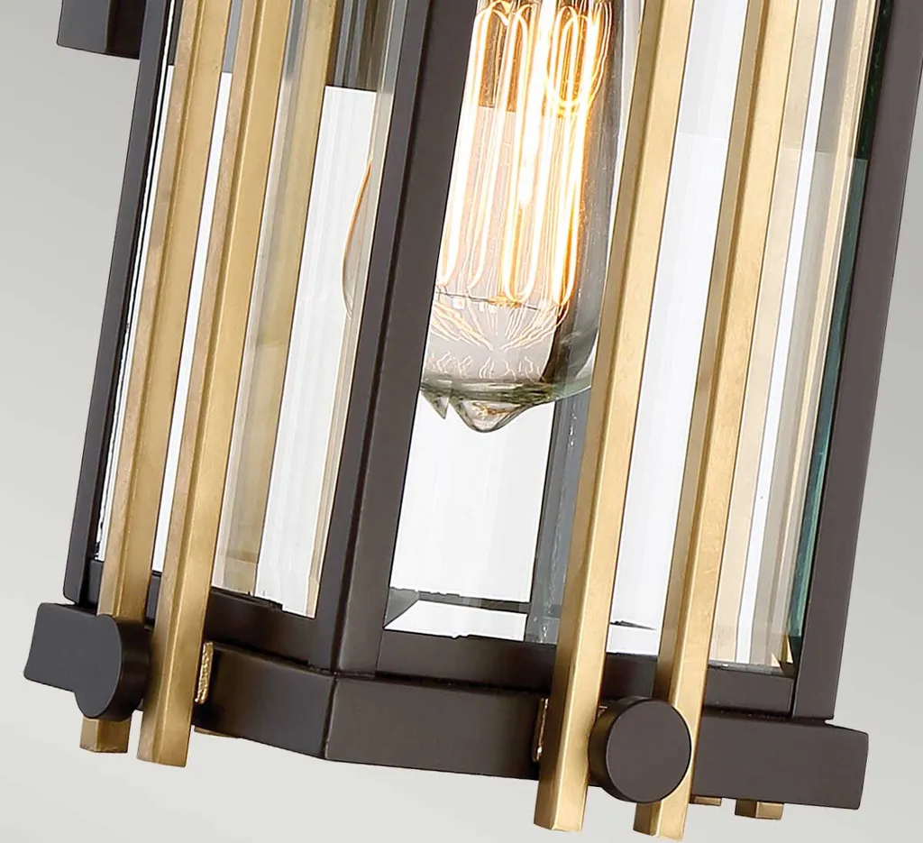 Lanterne murale extérieure style rustique Western Brown E27 60W