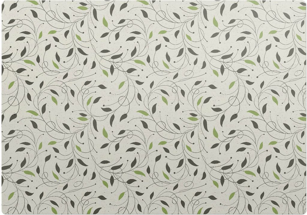 Pflanzenblattmuster – Bodenschutzmatte – Rutschfest – Schutzmatte für Büro – Vinylmatte – Stuhlunterlage –100 x 70 cm