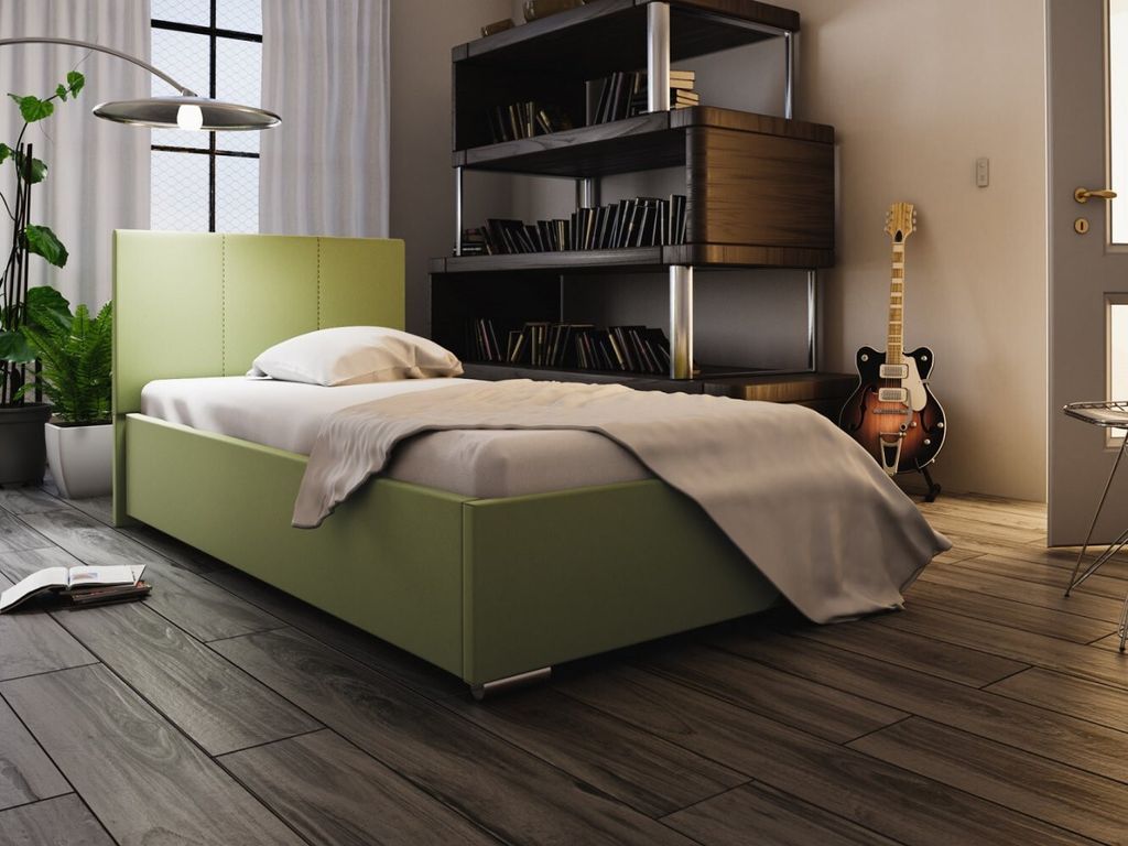 Einzelbett 90x200 FLEK 6 – gelb