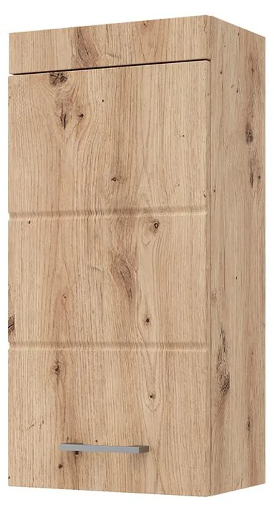 Gagnez de la place avec l'armoire murale Vicco Luna Chêne Wotan 37x77