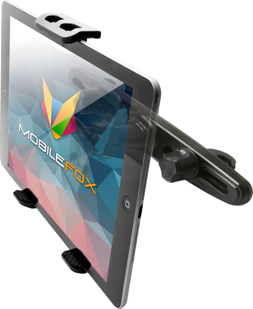 Mobilefox 360° KFZ Kopfstützen Tablet Halterung Auto Kugelgelenk Halter passend für Universal