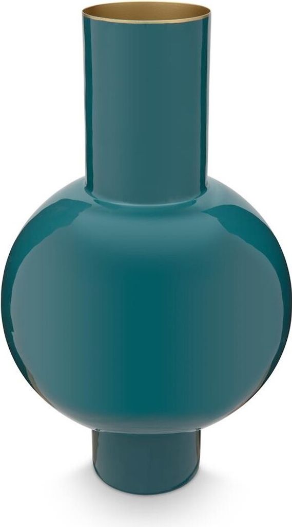 PIP STUDIO Vase Metal medium dunkelgrün 24 x 40 cm