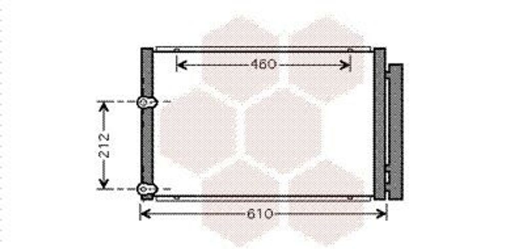 VAN WEZEL 53005429 Kondensator Klimaanlage Klimakondensator für TOYOTA PRIUS Liftback (NHW20) +Trockner
