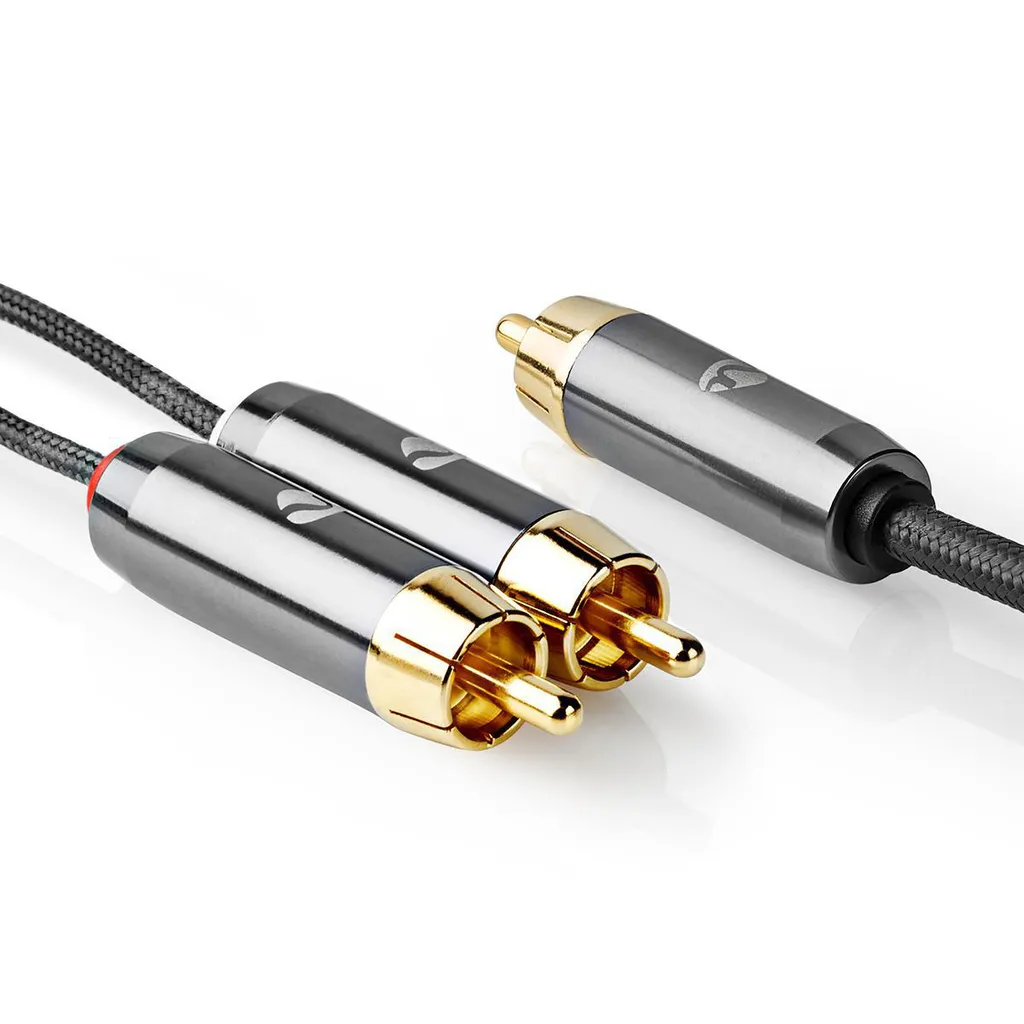 Câble Audio pour Caisson de Basses RCA 3m - Connecteurs Plaqués Or