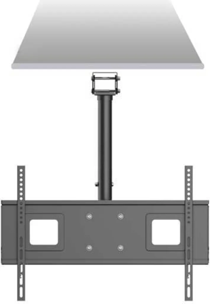 Support TV Plafond Universel Pivotant et Inclinable pour Écran 65 Pouces