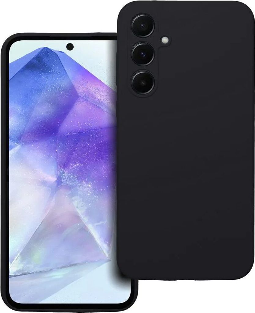 SILICONE 2mm Handyhülle passend für SAMSUNG A55 5G schwarz