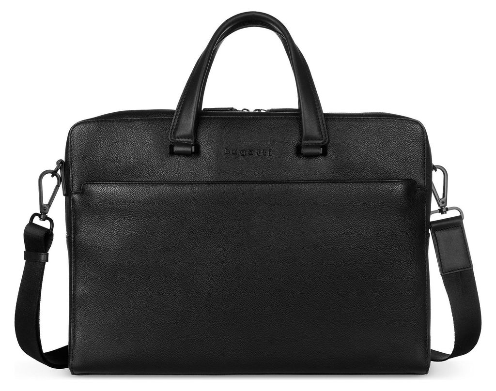bugatti Businesstasche Aktentasche mit Laptopfach Black Briefcase Black schwarz