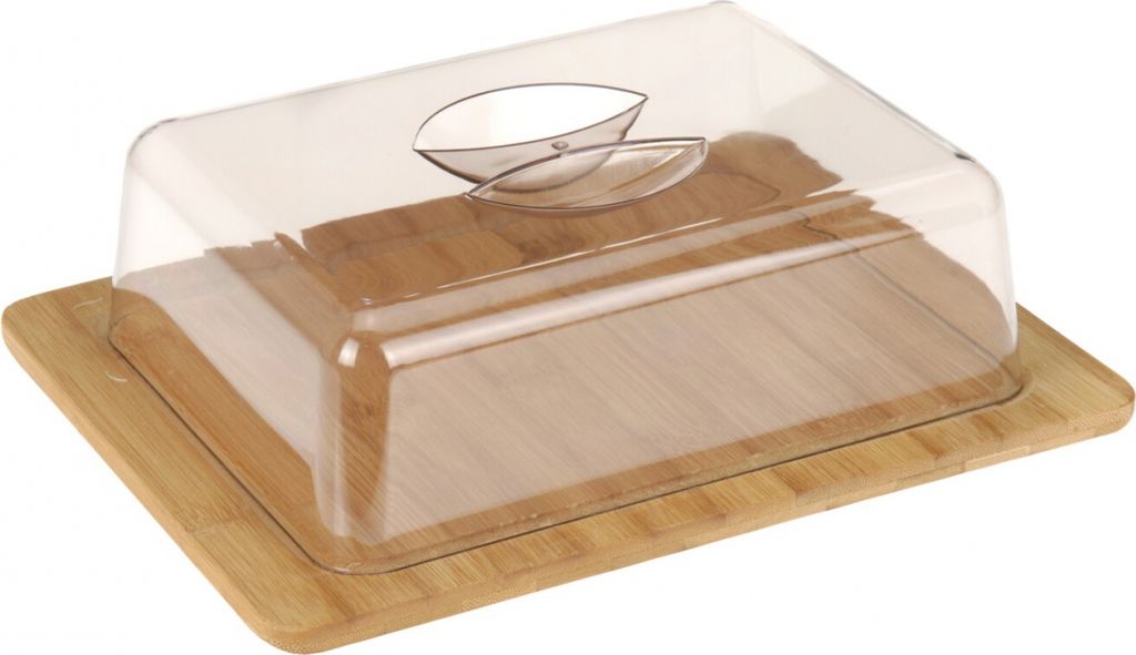 Excellent Houseware Käseteller, Holz, 26x20x8 cm, braun Produktbild 