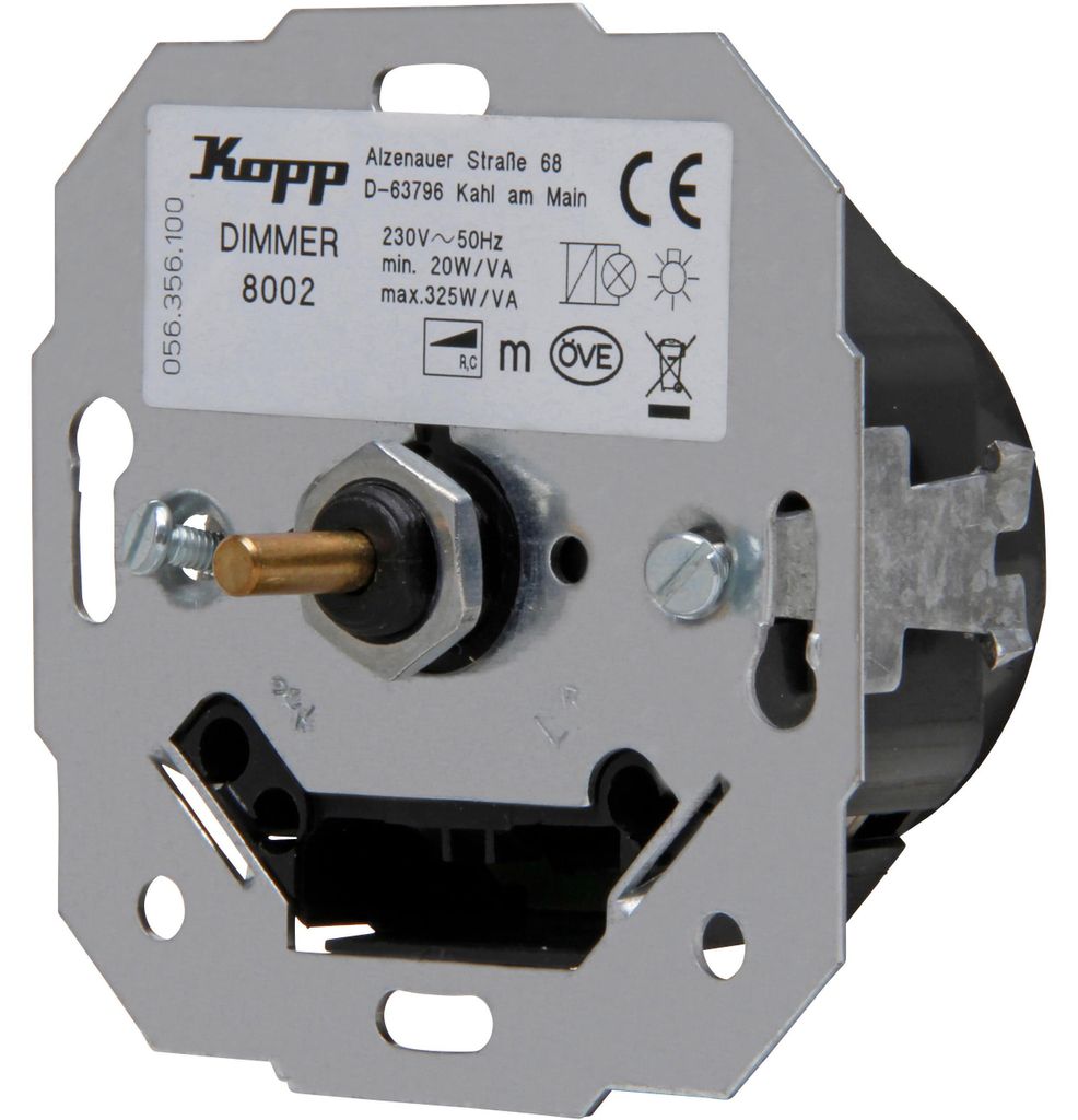 Kopp Unterputz Schalter Dimmer Zeitschaltuhr Telefon Cat6 Produktbild 