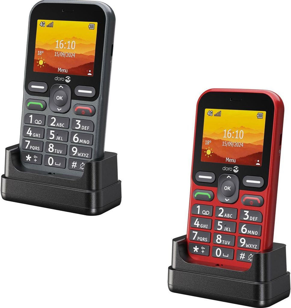Doro Leva L10, Balken, Single SIM, 6,1 cm (2.4"), 2 MP, 1150 mAh, Schwarz