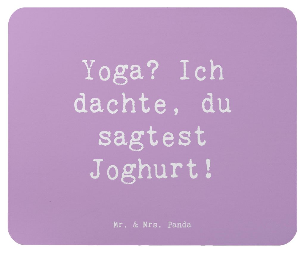 Mr. & Mrs. Panda Mousepad Spruch Yoga Humor - Lavendeltraum - Geschenk, Sportart, humorvoll, Mauspad, computer, Mouse Pad, Stärke, Sport, Geist, S...