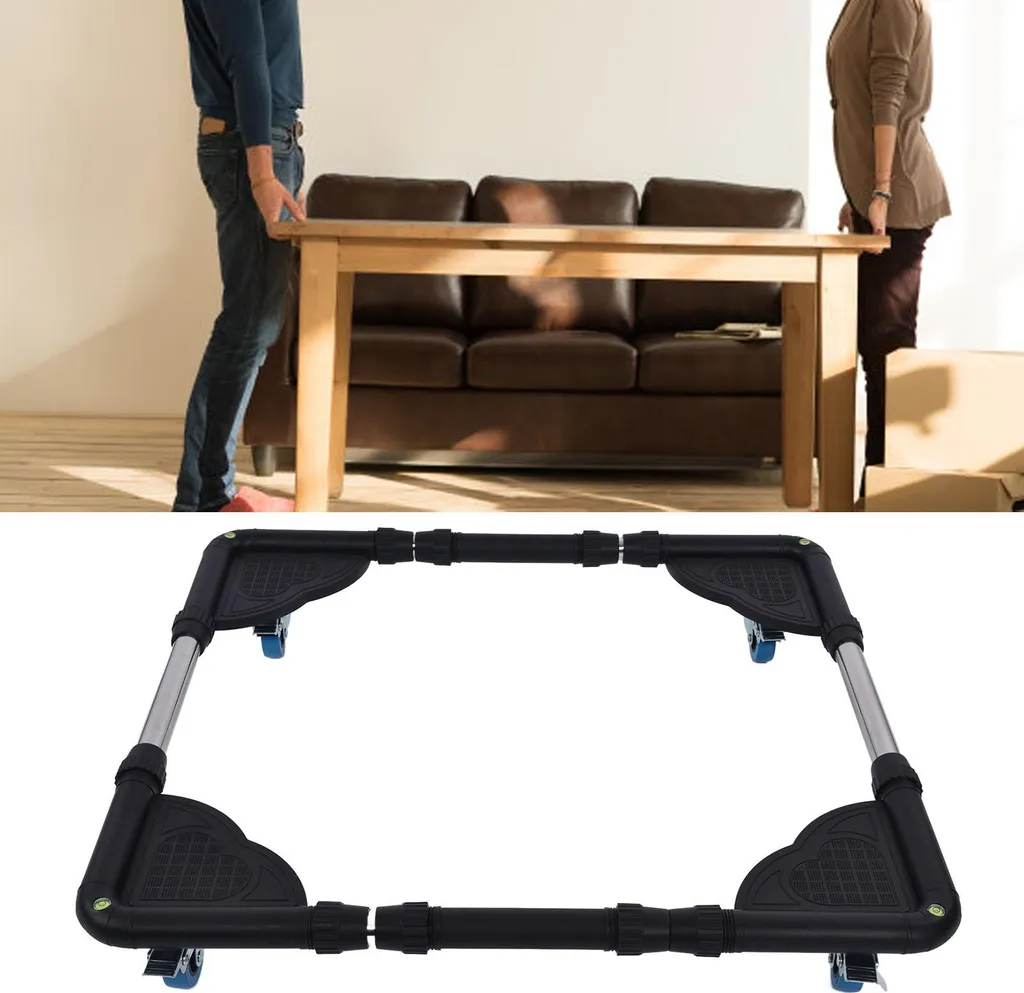 Support roulant extensible pour machine à laver et appareils ménagers - 10