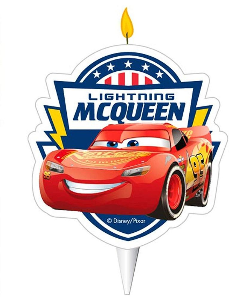 Vela para pastel, modelo "Cars", 7,5 cm, McQueen Imagen del producto 
