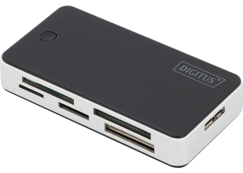 Lecteur de Cartes USB 3.0 DIGITUS Tout-en-un avec Transfert 5 Gbps Noir