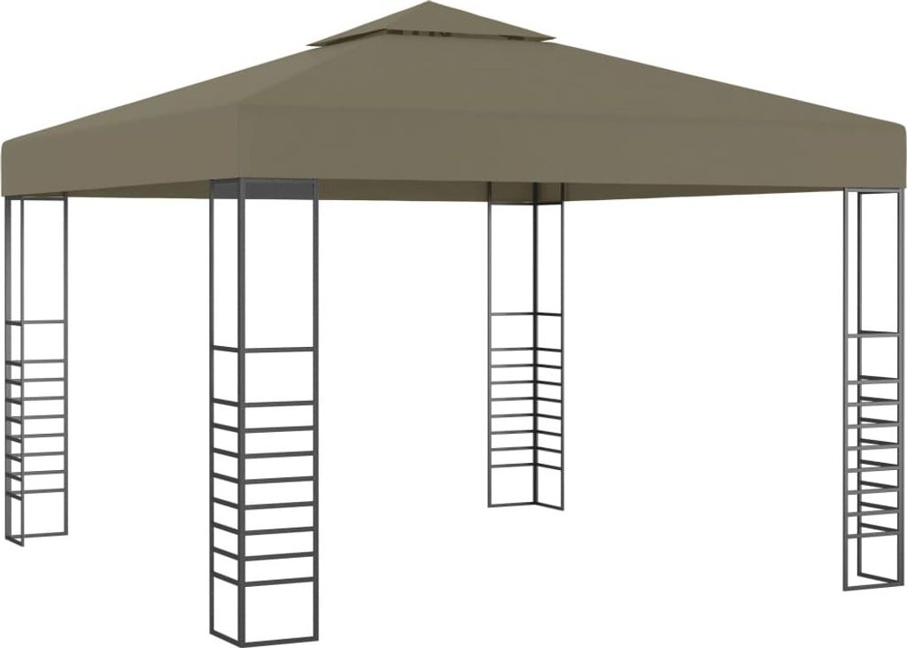Gartenzelt 3x3 m Taupe 180 g/m²