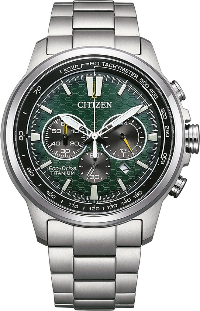 A studio shot of a men's wristwatch.