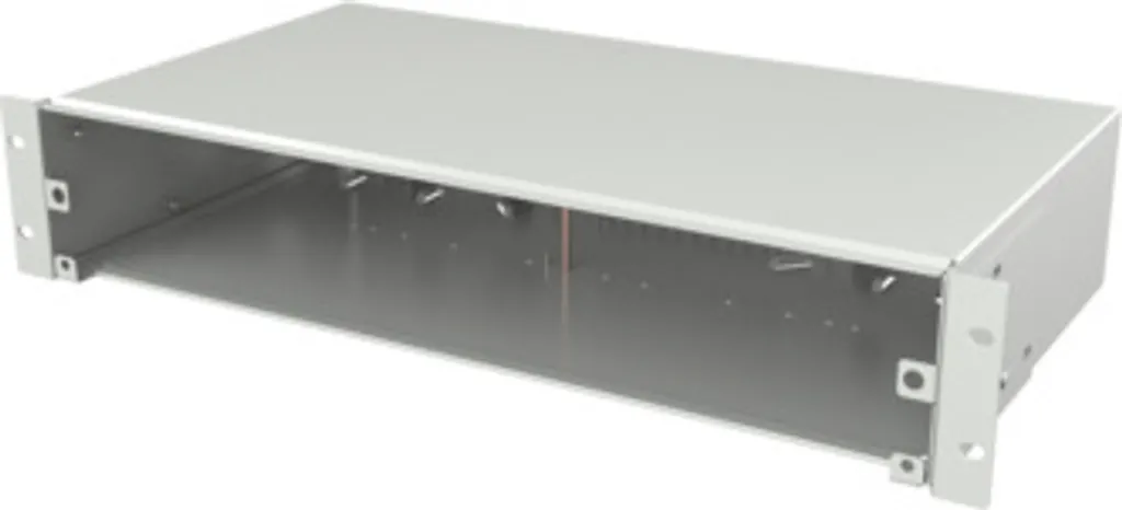 Châssis d'épissure 2U pour gestion de câbles fibre optique en rack