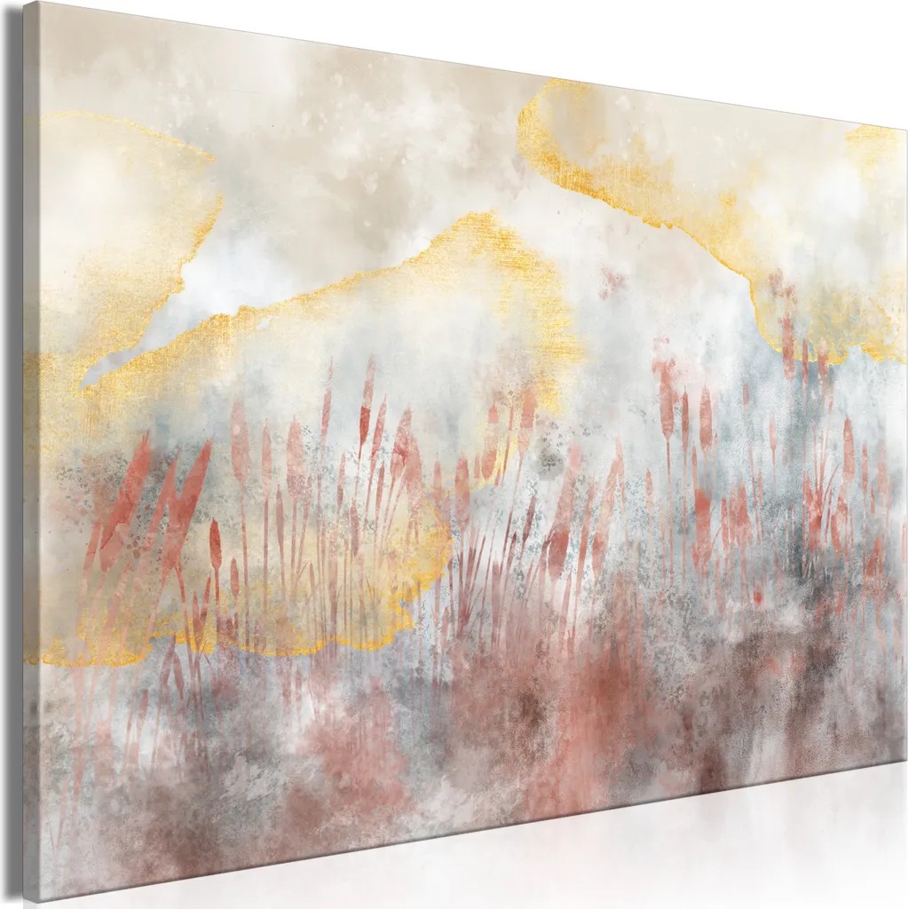 Emozioni su Tela: Gioco del Vento 120x80 - Paesaggio Astratto Moderno