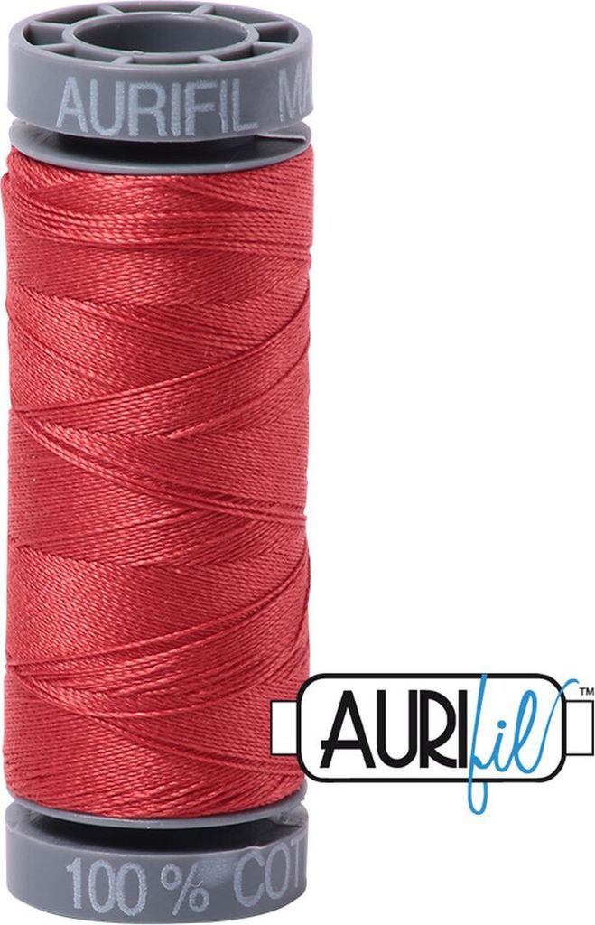 AURIfil Nähgarn MK28WT 750m, 100% Baumwolle : 2255 Dark Red Orange AURIfil: 2255 Dark Red Orange