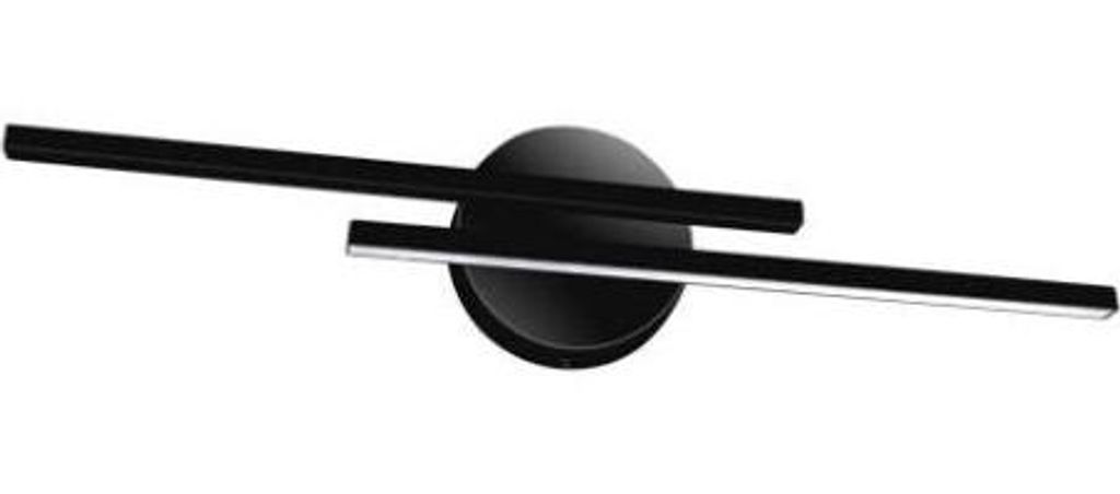 LED-Deckenlampe 2x7W SMD IP44 Schwarz - Neutralweiß 4000K - 5500K