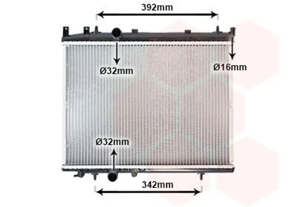 Solution surchauffe moteur : Radiateur VAN WEZEL pour Peugeot 206