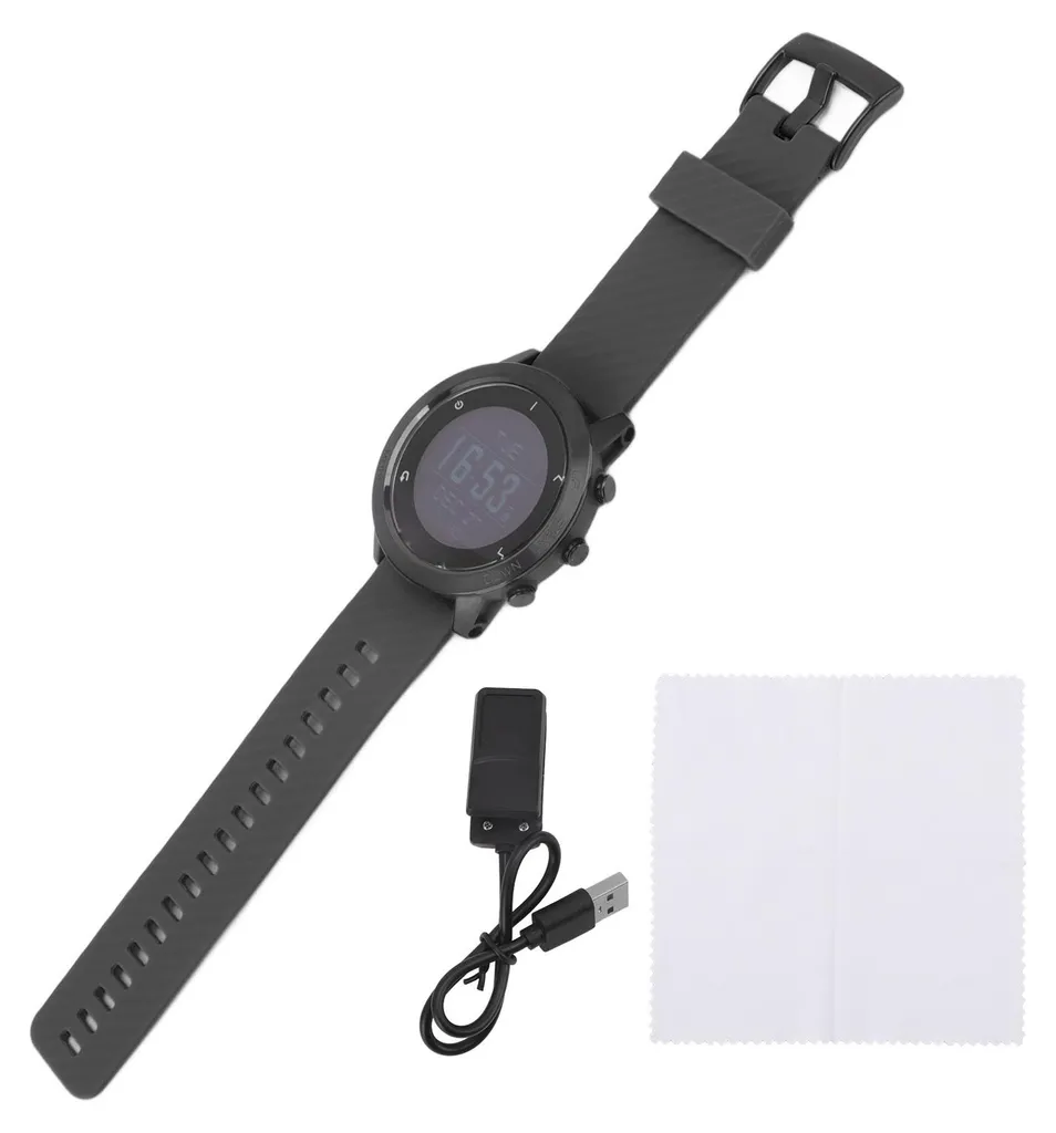 Montre ordinateur de plongée GPS multifonctionnelle sport Noir X-70