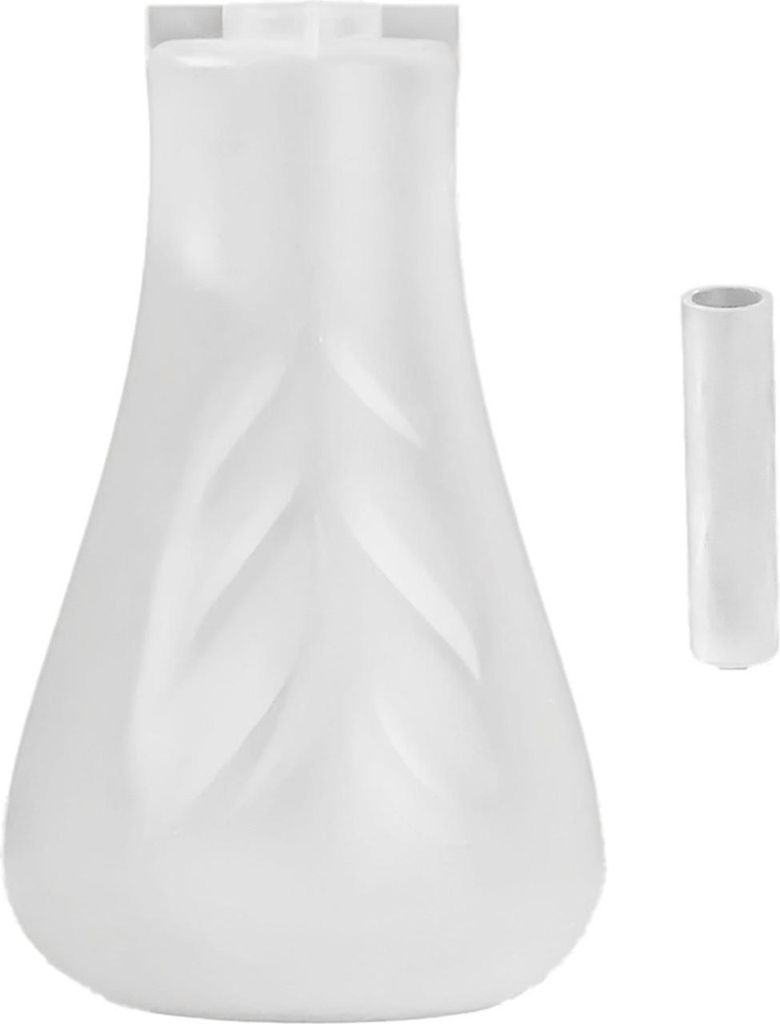 Set DIY Blumenvase Silikonform Handgefertigte Blattmuster Dekorative Vase Epoxidharz Gussform Vase Basteln Herstellung Gips Zementform