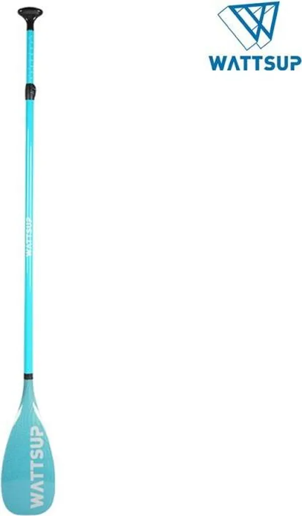 Pagaie SUP WattSUP 630g en Carbone Pur réglable 3 sections 165-215 cm