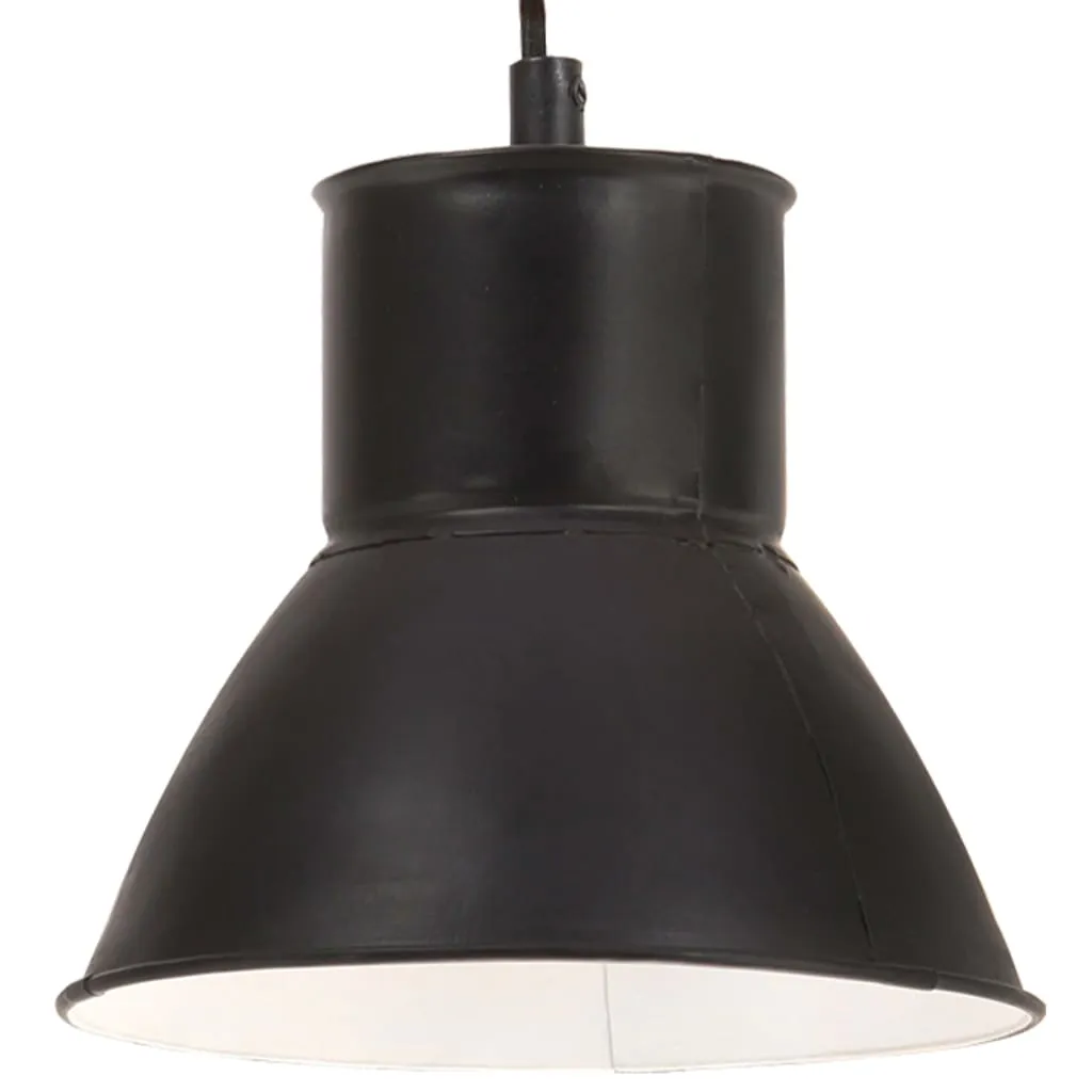 Lampada a Sospensione Nero 17cm E27 | Design Industriale The Living Store